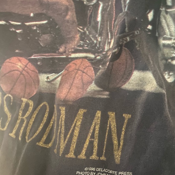 Vintage 90’s Dennis Rodman Shirt Women’s XL Mens L - Picture 4 of 4